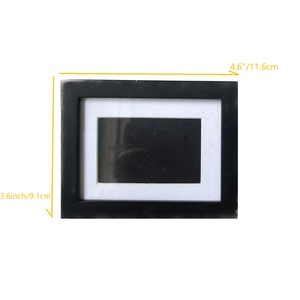 China Gems Photo <strong>Frame</strong> 3.5 Inch Black <strong>White</strong> Vintage Small <strong>square</strong> Shadow Box for Stone Gems Display - Product Image 4