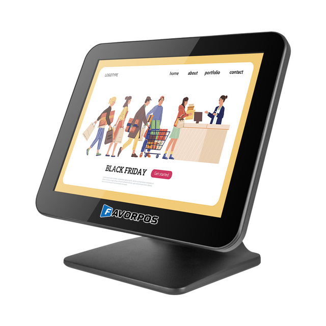 New Model POS System with Dual Screen POS Terminal Touch Screen 15 Inch windows All-in-one POS Hardware White