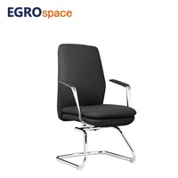 Chaise de Visiteur en Cuir EGROspace pour Conférences et Bureaux Professionnels