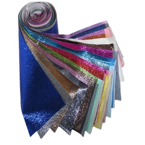 Chunky Glitter <strong>Vinyl</strong> <strong>Fabric</strong> Leather Glitter <strong>Fabric</strong> Synthetic PU Leather for Shoes