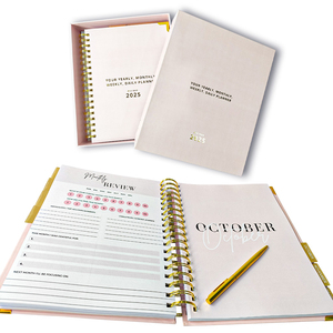Custom Luxury <strong>Pink</strong> Planner 2025 With Gift Box Printing Your Yearly Monthly Weekly Daily Planner <strong>Notebook</strong> With Pen - Product Image 1