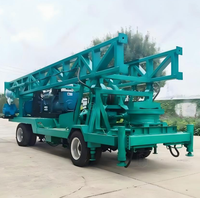 Foreuse rotative électrique pour puits d'eau, diamètre 300-1000 mm, profondeur max. 300 m, moteur PLC, haute productivité, pompe mobile, géologique