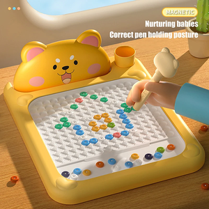 Pizarra Magnética de Dibujo con Diseño de Zanahoria, Lápiz Magnético, Juguetes de Dibujo Reutilizables para Niños, Cuentas para Bebés, Bloc de Dibujo, Regalo para Niños - Product Image 3