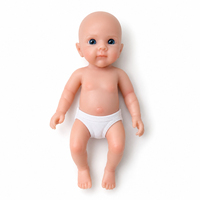 Poupée Reborn en Silicone Solide de 6 Pouces avec Pull Tricoté, Jouet Compagnon pour Enfants, Cadeau pour Filles