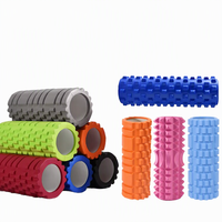 Rouleau en mousse PVC YIMI à double texture pour massage musculaire, récupération des tissus profonds, yoga et exercices à domicile