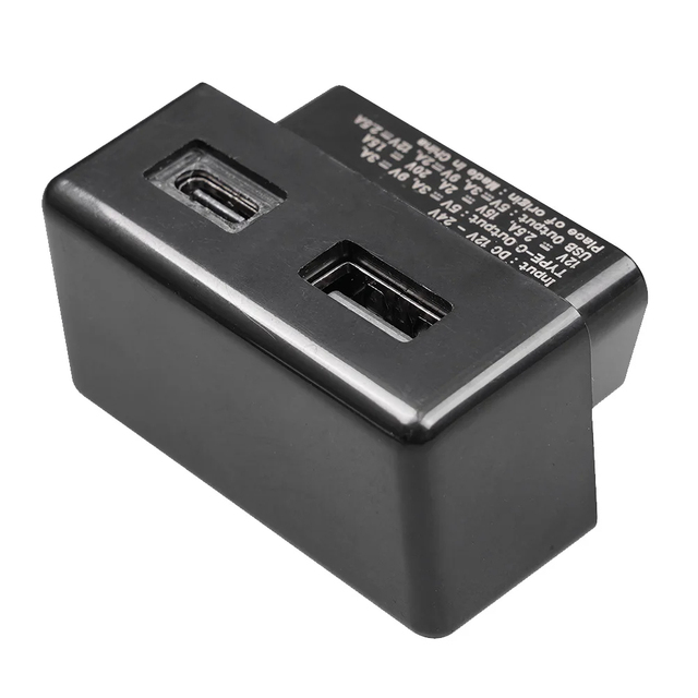 Tesla Model 3 Y X S Fast Charger OBD2 Car Mobile Phone Charging Adapter USB Type-C Dual Port Plug Head Other Connectors