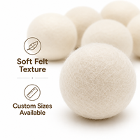 Boules de séchage en laine naturelle de qualité supérieure, réutilisables, avec sac à cordon pour un séchage plus rapide des vêtements doux