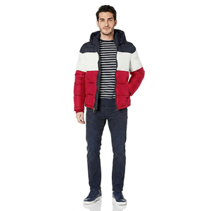 Latest Style <b>Men's</b> Puffer <b>Jacket</b> Stand Collar Customized Logo Fabric High Quality Fashionable Clothing Wholesale Price - Product Image 1