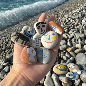 โรงงานผลิตหินเพ้นท์ลาย<span class=keywords><strong>ภาพ</strong></span><span class=keywords><strong>วาด</strong></span>รักษ์โลก ขายส่งหินกรวดธรรมชาติคุณ<span class=keywords><strong>ภาพ</strong></span>สูง หินกรวดเรียบ - Product Image 3