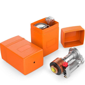 Kompor Gas lipat portabel, kompor Gas Mini berkemah, perlengkapan makan tempat duduk, kompor Gas lipat portabel - Product Image 3