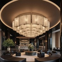 Lustre ANNO personnalisable, grand lustre pour hall d'hôtel, lustre de plafond moderne, luminaires