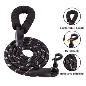 Laisse pour chien en nylon en gros, style simple et tendance, corde souple et durable, laisse réfléchissante pour chien - Product Image 2