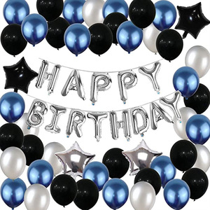 Set Decorazioni per Festa a Tema Spazio, Blu Navy, Tema Galassia, Palloncini in Foil Astronauta e Pianeti, Striscione Buon Compleanno per Ragazzi e Bambini - Product Image 4