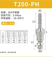 Raccord pneumatique en acier inoxydable CNJS, type européen, raccord rapide pour conduite d'air, adaptateur de raccordement, embout de tuyau de 6/8 mm pour compresseur d'air