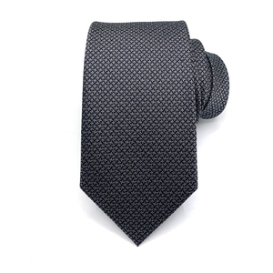 Cravate en soie personnalisée avec logo, cravates en jacquard tissées, cravate avec logo de couronne royale, cravate fine pré-nouée avec fermeture éclair pour hommes - Product Image 3