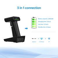 Lector de Códigos de Barras 2D con Cable de Alta Resistencia, Modo de Cambio Automático, Compatible con Android/iOS/PC para Entrada de Datos en Almacenes