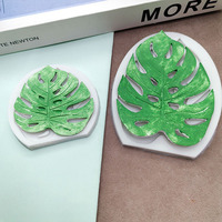 Moule en silicone 3D motif feuille de tortue et feuille de bambou, pour décoration de gâteaux et bonbons, résistant aux hautes températures