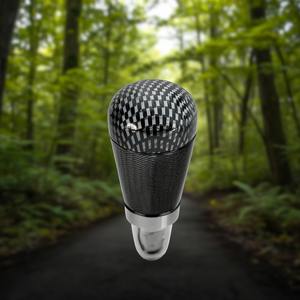 Shift <b>Knob</b> For Car <b>Gear</b> Stick Black Carbon Fiber Style Universal Fit - Product Image 3