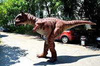 Costume de dinosaure réaliste adulte fait à la main Costume de dinosaure réaliste pour le spectacle d'activité