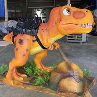 Parc d'attractions Jardin pour enfants Animatronic Cartoon Riding Dinosaur