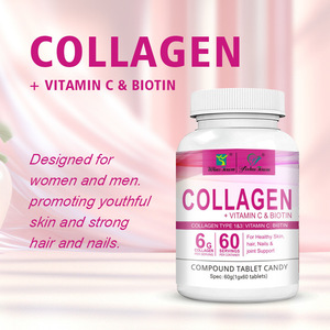 Potenti Compresse per Adulti con Collagene, Vitamina <span class=keywords><strong>C</strong></span> e Biotina per il Supporto della Bellezza e la Salute di Ossa e Articolazioni, Non Adatte alle Donne in Gravidanza - Product Image 2