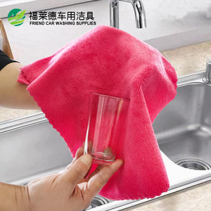 Serviette de lavage auto en microfibre Friend 30x40cm avec bordure dentelle pour polissage et detailing - Product Image 3