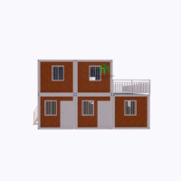 Maison conteneur de 40 pieds à design contemporain, respirante et en kit, pour atelier, bureau, magasin et usage polyvalent