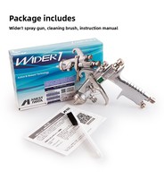 Pistolet de pulvérisation HVLP industriel à alimentation sous pression pour l'aérospatiale, 1000 ml/min, en aluminium moulé sous pression, buse 1,2-1,6 mm, gobelet de peinture 400-1000 ml