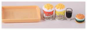 Comida en miniatura encantos realistas dibujos animados lindo personalizado 3D personaje plástico palomitas casa de muñecas jardín de infantes juego de simulación juguete para chico - Product Image 5
