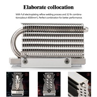 Ventilateurs de refroidissement PC à vitesse variable 6W Yuanyang avec dissipateur thermique en aluminium double face, roulement à billes, caloduc et coussin thermique en silicone pour SSD M.2