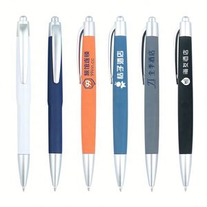 Bolígrafos de Plástico Recubiertos de Goma, Económicos, para Hotel, Promocionales, Regalo, Personalizados con Marca - Product Image 1