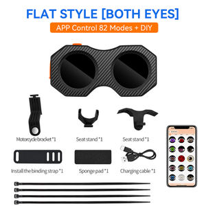 ไฟท้ายมอเตอร์ไซค์ LED แบบใหม่ ไฟตกแต่งลายตาปีศาจ ควบคุมผ่านแอพ กันน้ำ ไฟหน้าอเนกประสงค์ - Product Image 5