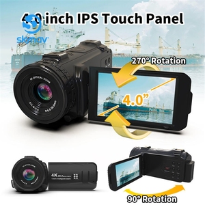 Caméscope professionnel 4K pour vlog, nouvelle version 2024, zoom optique 6x, batterie haute capacité 6000 mAh, idéal pour les applications haute performance - Product Image 2
