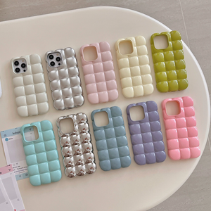 Custodia Protettiva <span class=keywords><strong>Lucida</strong></span> 3D a Forma di Blocco di <span class=keywords><strong>Cioccolato</strong></span> Colorato per iPhone 16, 16 Pro, 16e, 14, 13, 15, 17 - Design Carino e alla Moda - Product Image 6
