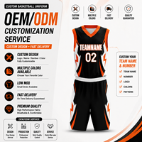Jersey Olahraga Pendek Anti-Bakteri Cepat Kering Bahan Polyester Grosir untuk Pria, Setelan Basket dengan Logo dan Grafis Warna Kustom