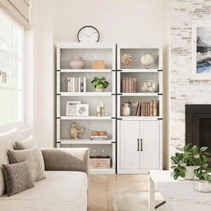 2025 nuevo diseño muebles decorativos para el hogar estantería blanca con estante de alta popularidad estantería juvenil - Product Image 6