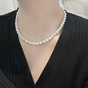 Collier <span class=keywords><strong>de</strong></span> perles baroques d'eau douce en <span class=keywords><strong>argent</strong></span> sterling 925 plaqué <span class=keywords><strong>or</strong></span> 14 carats pour la vente en gros GPN25 - Product Image 1