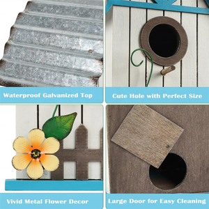 การออกแบบกันลมสำหรับสัตว์ขนาดเล็กใช้กลางแจ้งบ้าน<span class=keywords><strong>สวนผึ้ง</strong></span>สีและขนาดแบบแขวนทำจากไม้ - Product Image 6