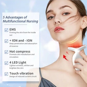 Mini appareil de massage facial à lumière rouge avec prise USB pour la beauté du visage, le raffermissement de la peau, le lifting du visage, le traitement de l'acné - Product Image 2