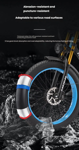 Vélo électrique de montagne haute puissance à suspension avant, 21 vitesses, avec deux moteurs brushless 48V 1000W*2, roues 26*4.0 pouces – Vente en gros USA - Product Image 5