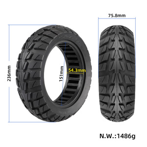 Neumático sólido de nido de abeja 10*2,75 para <span class=keywords><strong>patinete</strong></span> KUGOO G Booster y G2 Pro Haerlags H6 <span class=keywords><strong>Evercross</strong></span> de 10 pulgadas - Product Image 4