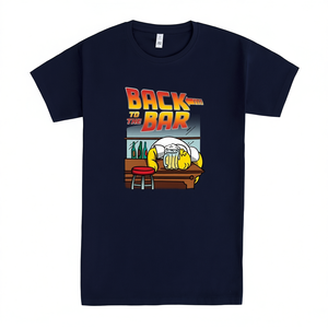 T-shirt unisexe à col rond et manches courtes pour adulte, avec image graphique, Back To The Bar - Product Image 2