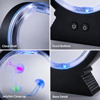 Lampe LED Méduse en Gros pour Décoration de Bureau, Décoration Intérieure, Chambre à Coucher, Cadeau, Lampe de Table Décorative, Lampe Cadeau pour Chambre et Maison