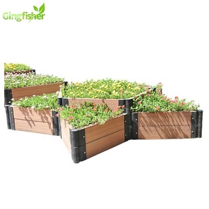Macetero Cuadrado <span class=keywords><strong>de</strong></span> WPC para Exteriores, Ecológico, Duradero, Ligero, con Diseño Clásico, Personalizable en Tamaño - Product Image 5
