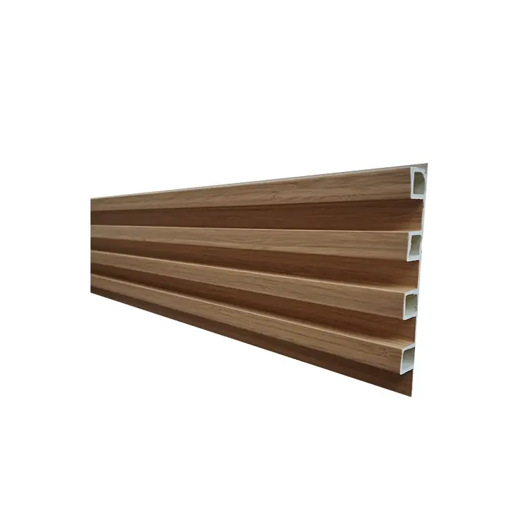 Древесно-волокнистая плоская настенная панель Wpc зернистый шпон бамбуковый древесный уголь доска Wpc стеновая панель для украшения дома