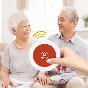 Système d'appel sans fil pour personnes âgées avec bouton d'urgence et <span class=keywords><strong>sonnerie</strong></span> personnalisable pour usage domestique - Product Image 1