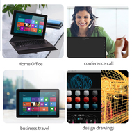 2024 nouveau Intel 12GB Ram 256GB Rom 10.1 pouces Super mince et léger ordinateur portable fenêtre 11 2-en-1 tablette Pc
