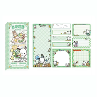 Nouveau produit personnalisé motif kawaii coréen spécifications différentes jeu de notes autocollantes à trois volets bloc-notes collant réutilisable