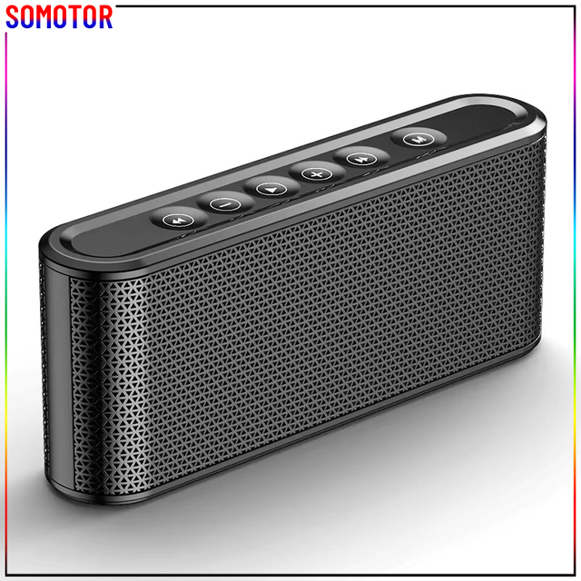 X6 Touch Control Dual Speaker Bluetooth Speaker Power Bank Portable Radio Mini Sound System