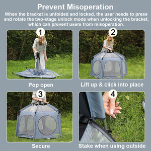 Orijinal Factaory iyi yorum Prodigy UF004 bebek ve yürümeye başlayan taşınabilir Pop-Up oyun çadırı güneşlik plaj ve kapalı/açık kullanım - Product Image 6